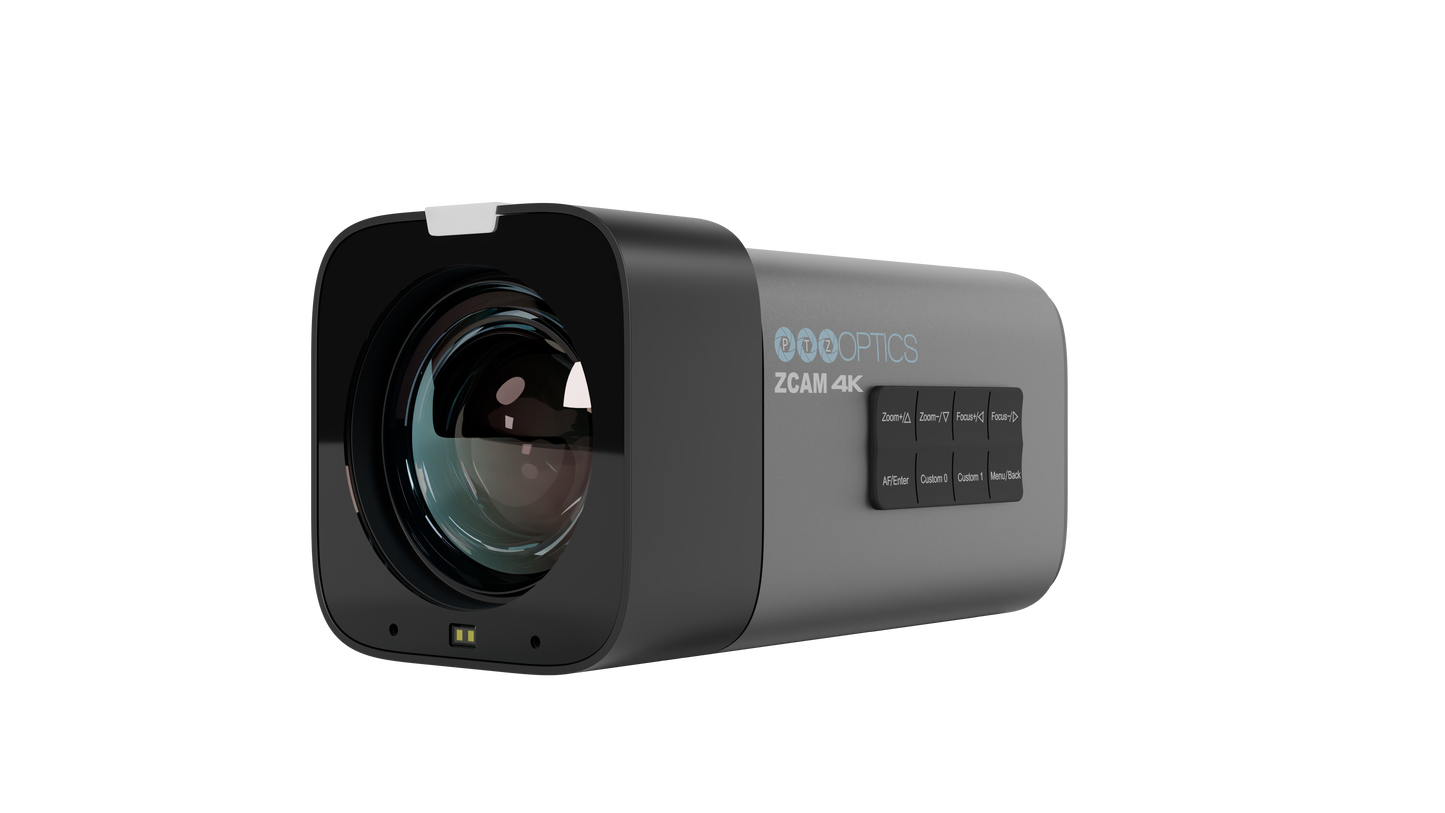 PTZOptics Studio 4K 20x Zoom Box Camera (Gray)