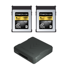 ProGrade Digital CFexpress 4.0 Type B Gold Card & PG05.6 Reader Bundle
