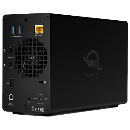 OWC Gemini Thunderbolt (USB-C) Dock and Dual-Drive HDD RAID External Storage 32TB