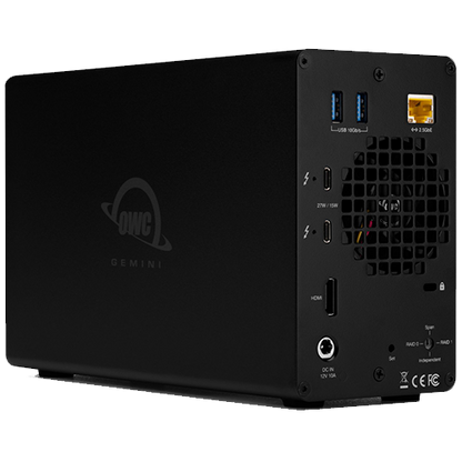 OWC Gemini Thunderbolt (USB-C) Dock and Dual-Drive HDD RAID External Storage 40TB
