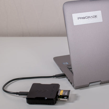CFast and SD UHS-II Dual-Slot Memory Card Reader by ProGrade Digital | USB 3.2 (PG02)