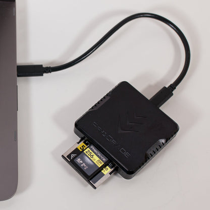 CFast and SD UHS-II Dual-Slot Memory Card Reader by ProGrade Digital | USB 3.2 (PG02)