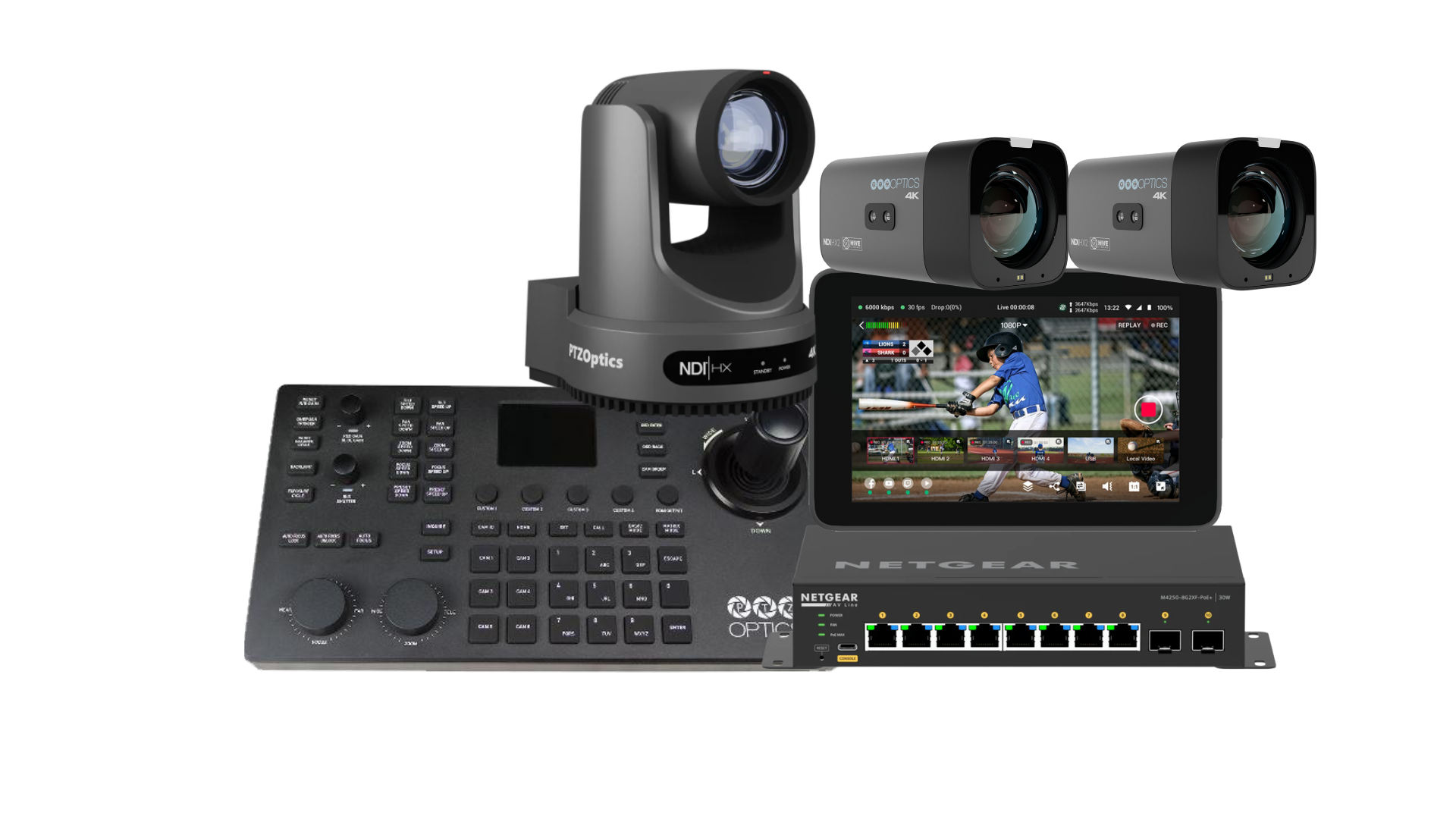 PTZOptics YoloBox Ultra Netgear Sports Bundle