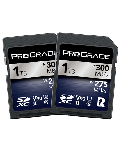 ProGrade Digital SDXC UHS-II V90 300R Iridium Memory Card