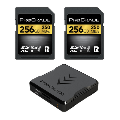 ProGrade Digital SD V60 2-pack & Reader Bundle