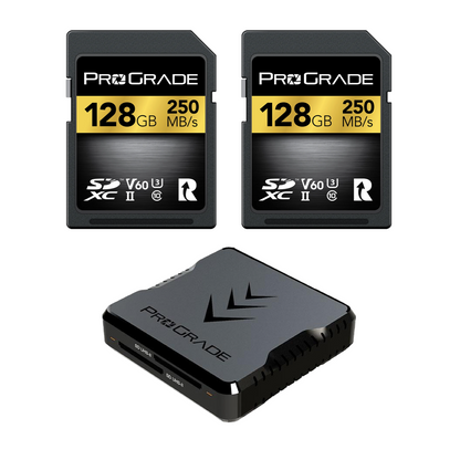 ProGrade Digital SD V60 2-pack & Reader Bundle